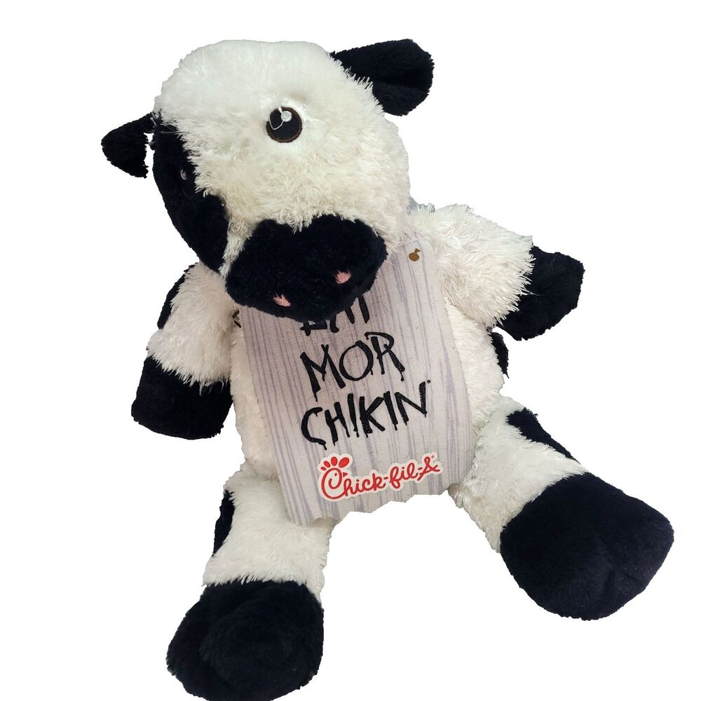 Chickfila Cow Plush Eat More Chicken Sign 20" Stuffed Toy 2015 marketing